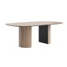Pavie, table - ovale - 210 x 120 cm. (pied en bois) - Henders and Hazel