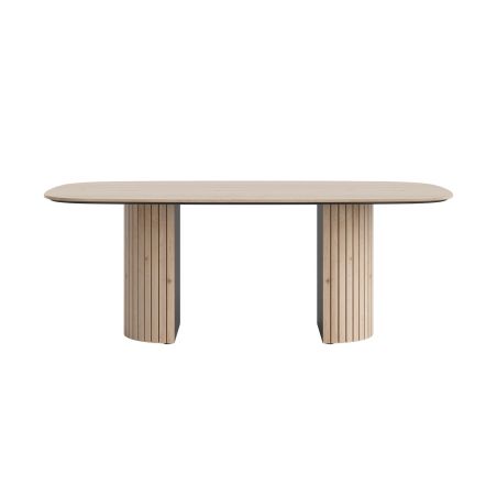 Pavie, table - ovale - 210 x 120 cm. (pied en bois) - Henders and Hazel