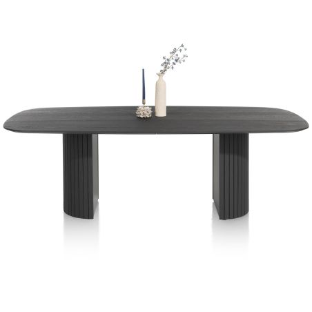 Pavie, table - ovale - 240 x 120 cm. (pied en bois) - Henders and Hazel