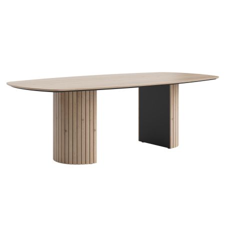 Pavie, table - ovale - 240 x 120 cm. (pied en bois) - Henders and Hazel