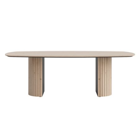 Pavie, table - ovale - 240 x 120 cm. (pied en bois) - Henders and Hazel