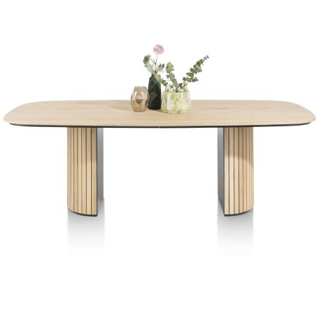 Pavie, table - ovale - 240 x 120 cm. (pied en bois) - Henders and Hazel