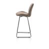 Ravi, chaise de bar - haut - cadre noir (ROB) - combi Secilia & Toba