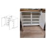 Buffet 2 portes 92 cm Rocket White en blanc brillant