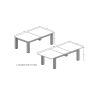 Table extensible 170-220 cm KAMINO avec 4 pieds bois