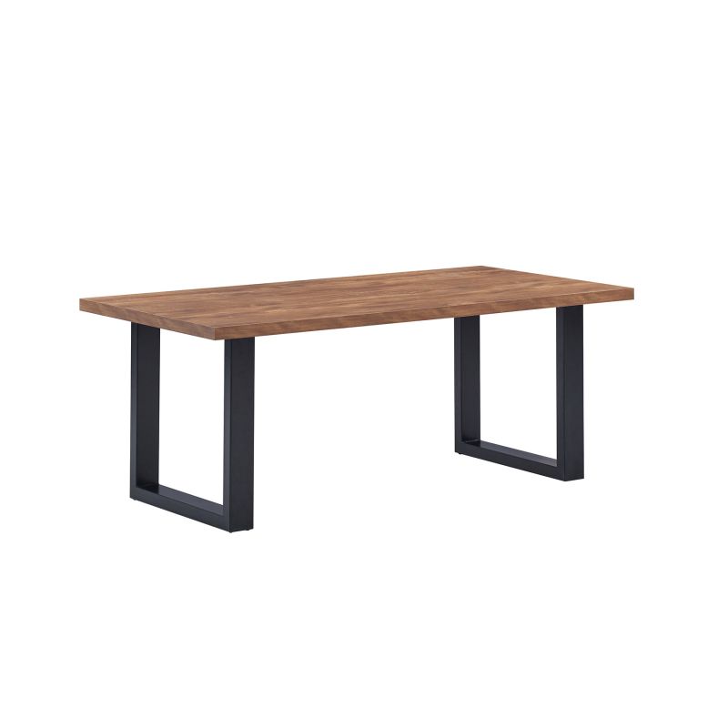 Table de repas KAMINO en 190 cm ou 220 cm avec pieds U en métal
