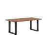 Table de repas KAMINO en 190 cm ou 220 cm avec pieds U en métal