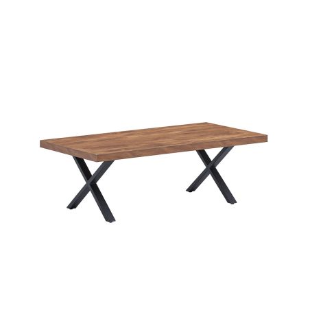 Table de repas KAMINO en 190 cm ou 220 cm avec pieds U en métal