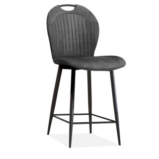 Chaise de bar CAPRI en tissu - 3coloris possibles