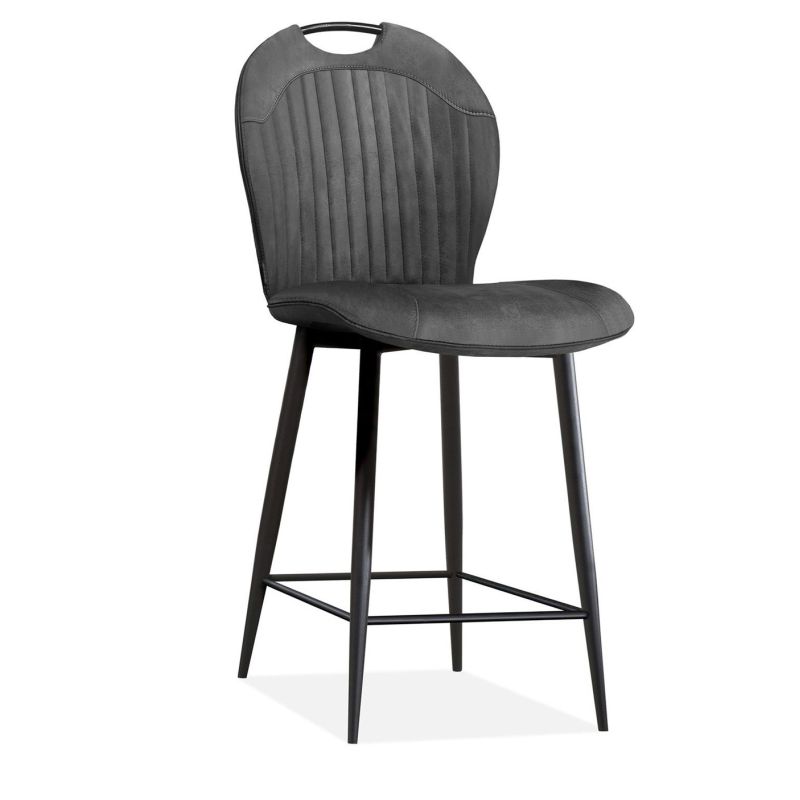 Chaise de bar CAPRI en tissu - 3coloris possibles