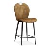 Chaise de bar CAPRI en tissu - 3coloris possibles