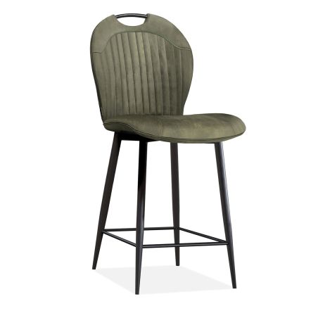 Chaise de bar CAPRI en tissu - 3coloris possibles