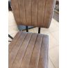 Chaise de bar VINCENZO en tissu - 3 coloris possibles
