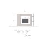 Ensemble meuble TV FOREVER 2 - compo 9 - décor Bronze et chêne Cadiz