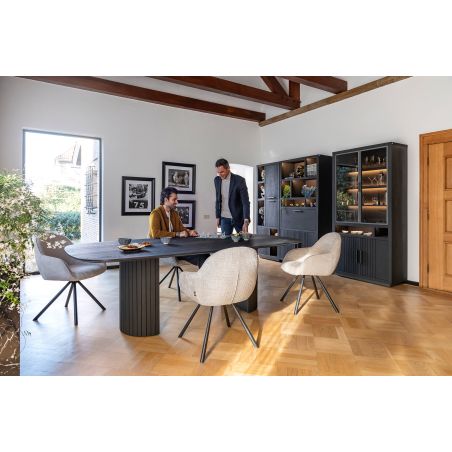 Pavie, buffet 240 cm. - 3-portes + 3-tiroirs