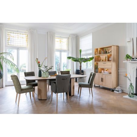 Pavie, buffet 240 cm. - 3-portes + 3-tiroirs