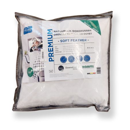 Oreiller duvet SOFT FEATHER 60x60 cm