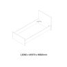 Lit enfant ARTHUR 90 x 200 cm en décor chene gris