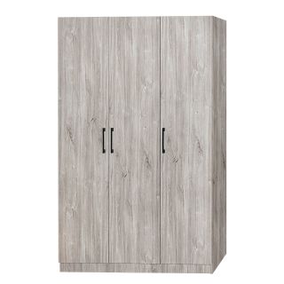 Armoire 2 portes ARTHUR en décor chene gris