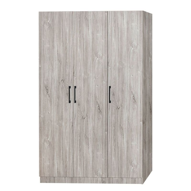 Armoire 2 portes ARTHUR en décor chene gris