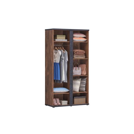 Chambre enfant REMY en décor acacia et béton noir