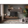 Ensemble meuble TV FOREVER 2 - compo 41 - décor chêne mercure et bronze