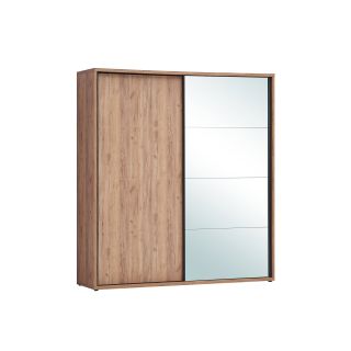 Armoire 2 portes coulissantes AURORE en décor chêne français