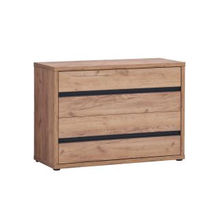 Commode AURORE avec 2 tiroirs en décor chêne français