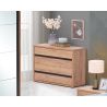 Commode AURORE avec 2 tiroirs en décor chêne français