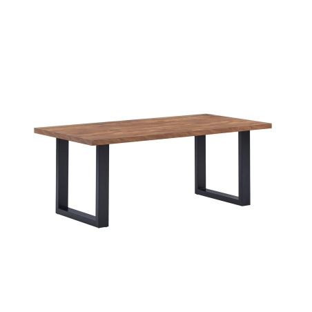 Table de repas KAMINO en 190 cm ou 220 cm avec pieds U en métal