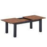 Table extensible 170-220 cm KAMINO avec 4 pieds bois