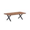 Table de repas KAMINO en 190 cm ou 220 cm avec pieds U en métal