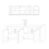Buffet-Bahut Design 4 portes DIVANO