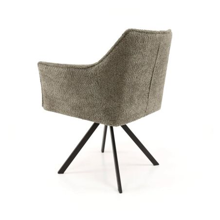 Fauteuil pivotant CORK en tissu boucle - proposé en 4 coloris
