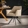 Fauteuil pivotant CORK en tissu boucle - proposé en 4 coloris