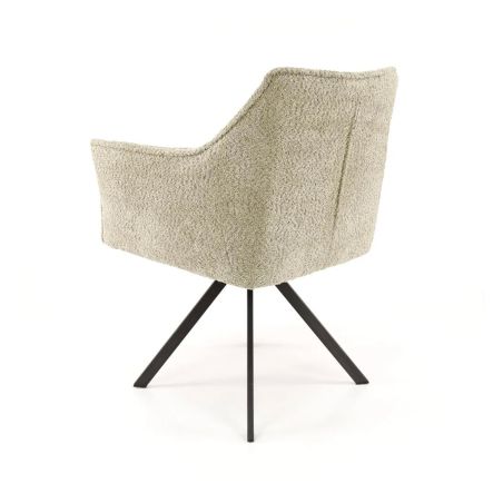 Fauteuil pivotant CORK en tissu boucle - proposé en 4 coloris