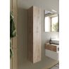Colonne suspendue hauteur 138 cm pour salle de bain endécor chene cadiz