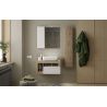 Colonne suspendue hauteur 138 cm pour salle de bain endécor chene cadiz
