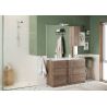 Meuble avec double vasque VENUS CHENE 120 cm en décor chêne mercure