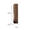 Colonne suspendue VENUS CHENE hauteur 138 cm en décor chene mercure