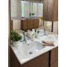 Meuble avec double vasque VENUS CHENE 120 cm en décor chêne mercure