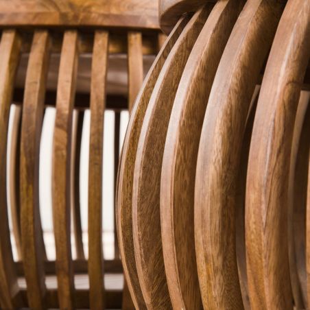 Set de 2 tables basses Cyprian en bois de manguier