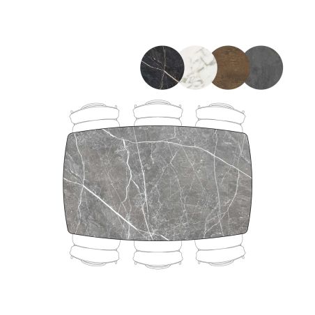 Palace, table 180 x 110 cm. - 4-pieds - Henders and Hazel