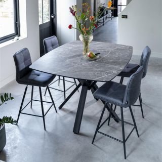 Palace, table de bar 150 x 120 cm - pied central (hauteur 92 cm) - Henders and Hazel