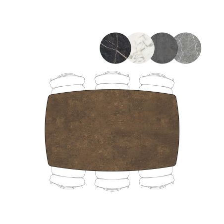 Palace, table de bar 180 x 110 cm - 4-pieds (hauteur 92 cm) - Henders and Hazel
