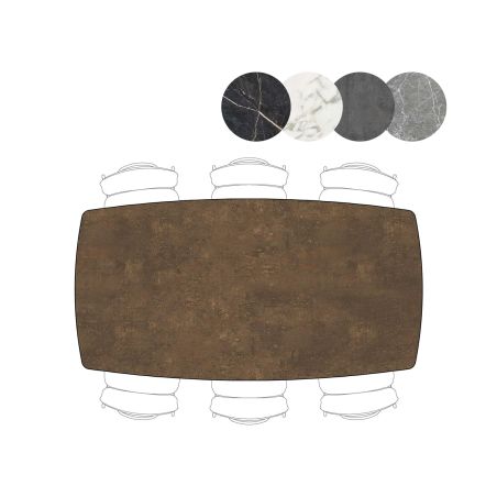 Palace, table de bar 210 x 110 cm - 4-pieds (hauteur 92 cm) - Henders and Hazel
