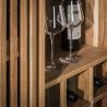 Armoire à vin THANOS en acacia massif avec 1 porte coulissante