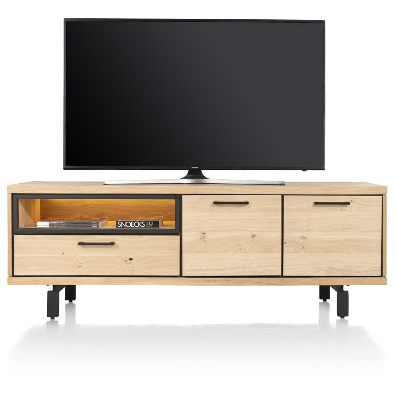 Ridgefield, lowboard 170 cm - 2-tiroirs + 1-niche (+ LED)