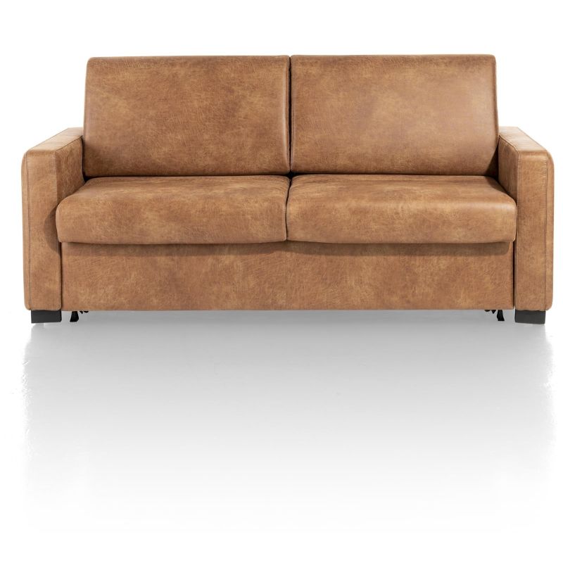 Veymont, convertible 2.5-places 140 cm. - tissu secilia cognac - Henders and Hazel