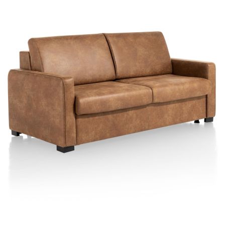 Veymont, convertible 2.5-places 140 cm. - tissu secilia cognac - Henders and Hazel